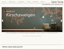 Tablet Screenshot of gaedke-tapeten.de